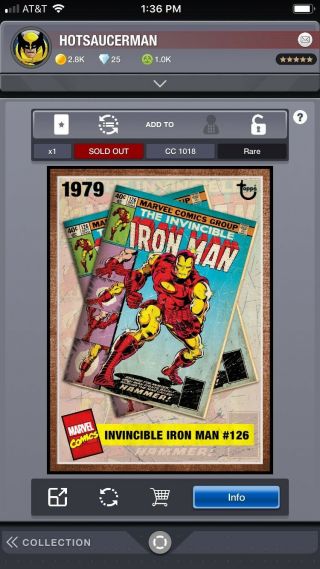 topps digital marvel collect Account 7
