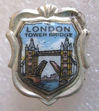 Vintage City Of London,  England Tourist Travel Souvenir Pin - Tower Bridge