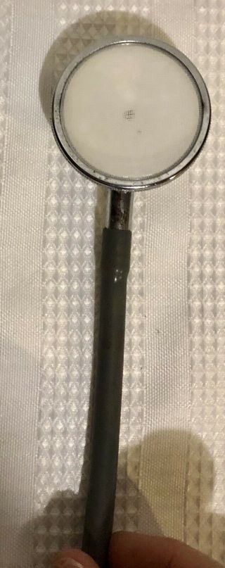 Vintage Stethoscope Very Old Grey Tubing & Stainless Head 1940’s - 50’s 5