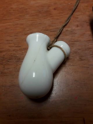 SMALL ANTIQUE VINTAGE GERMAN ULMER PORCELAIN TOBACCO PIPE DATED 1914 5