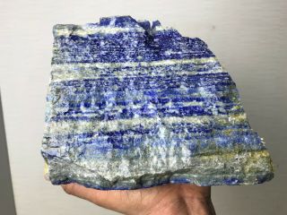 AAA TOP QUALITY SOLID LAPIS LAZULI ROUGH 13.  5 LBS - FROM AFGHANISTAN 2