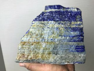 AAA TOP QUALITY SOLID LAPIS LAZULI ROUGH 13.  5 LBS - FROM AFGHANISTAN 4