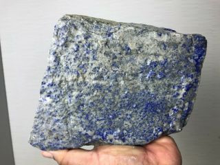 AAA TOP QUALITY SOLID LAPIS LAZULI ROUGH 13.  5 LBS - FROM AFGHANISTAN 5