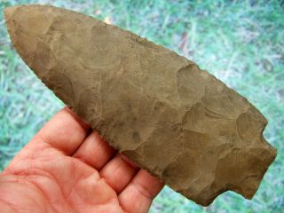 Large Extra Fine 7 3/4 Inch G10 Kentucky Benton Point With Dual S Arrowheads