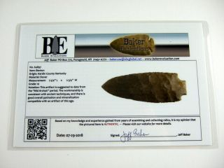 Large Extra Fine 7 3/4 inch G10 Kentucky Benton Point with DUAL s Arrowheads 7