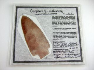 Large Extra Fine 7 3/4 inch G10 Kentucky Benton Point with DUAL s Arrowheads 8