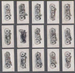 CIGARETTE CARD SET W.  D.  & H.  O.  WILLS LTD,  MOTOR CYCLES 1926 (ID:984/AM420) 2