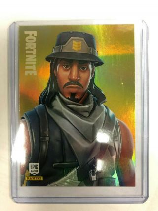2019 Panini Fortnite Trading Card - Foil Card Infiltrator 174 Rare Outfit