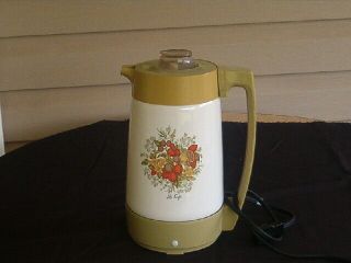 Vintage Rare Corning Ware 12 Cup Electric Percolator Coffee Pot - Great