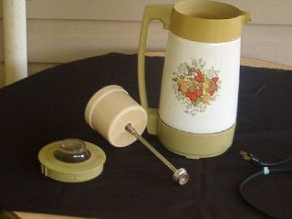 Vintage RARE Corning Ware 12 Cup Electric Percolator Coffee POT - GREAT 4