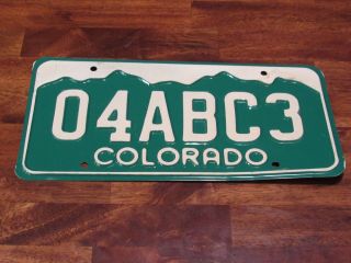Colorado Vanity License Plate,  04abc3 (always Buy Colorado???) (fc - 553)