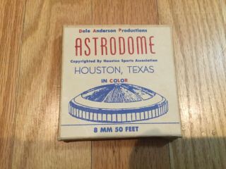 Vintage 1965 Astrodome Souvenir 8mm Movie Houston,  Texas