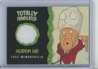 Cryptozoic Rick And Morty 2 Headism Hat Totally Fabricated Memorabilia Tf11