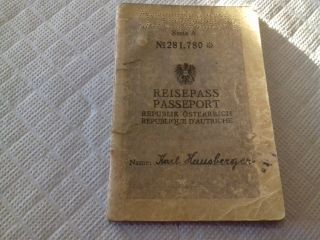 1948 Austria Reisepass Passport Amg Travel Permit Revenue Ahcpo Vienna 2$,  Dm8