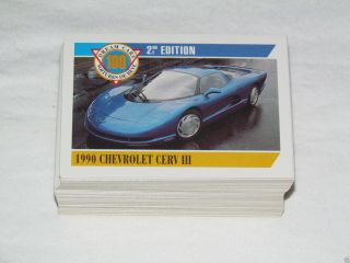 1992 Panini Dream Cars Series 2 Complete Trading Card Set 1 - 100 Sports Canada