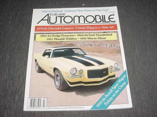 Collectible Automobile Feb 1992 Camaro 70 - 81 - Packard 51 - 54 - Woodill Wildfire 53