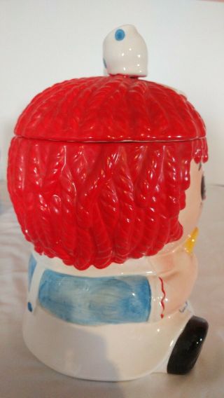 Set - Vintage Napcoware Raggedy Ann and Andy Cookie Jars (2) 7