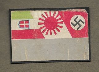 Ww2 Germany Italy Japan 1930`s Matchbox Label