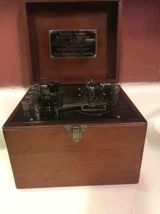 1921 RCA Radiola SENIOR tube radio Westinghouse regenerative receiver RARE 5