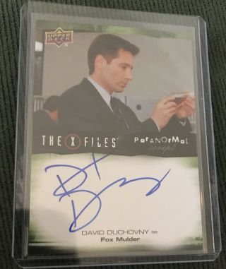 2019 Upper Deck X - Files David Duchovny Autograph Card Auto Nm Or Better
