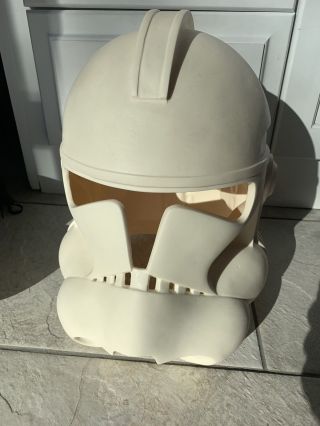 Phase Ii Clone Trooper Helmet 1:1 Scale (raw Cast)