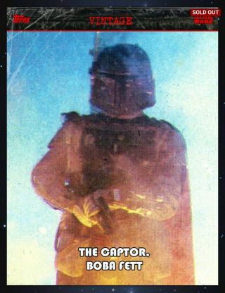 Topps Star Wars Card Trader Vintage Series 2 Award The Captor,  Boba Fett /1339