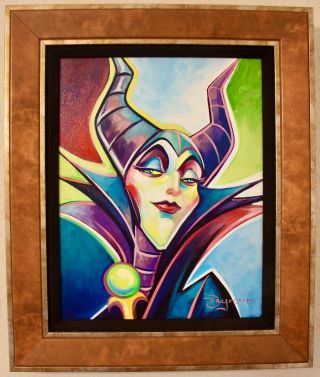Disney Fine Art Maleficent Painting Framed Tim Rogerson Villains