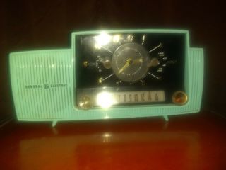 Vintage Antique Mid - Century Collectible Art Deco General Electric Am Radio Alarm