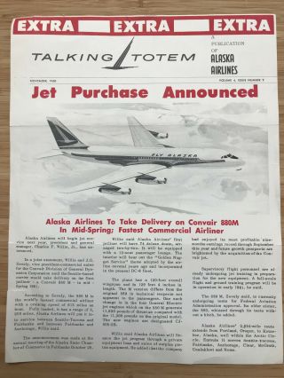 Airline Alaska 1960 Newsletter 5