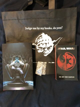 Sdcc 2019 Star Wars: Thrawn Hard Cover Book Signed Timothy Zahn W/ Tote & Pin