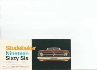 1966 Studebaker Dealer Sales Brochure