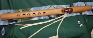 Littleleaf Curly Maple And Cedar Native American Flute G Minor W/bag