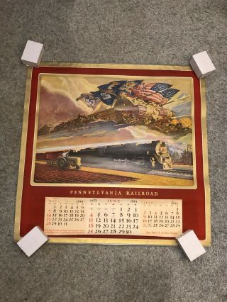 Pennsylvania Railroad Prr 1944 Wall Calendar