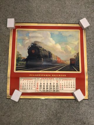 Pennsylvania Railroad Prr 1938 Wall Calendar
