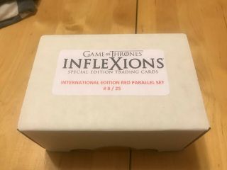 Game Of Thrones Inflexions Internatonal Edition Red Foil Parallel Set - 8/25