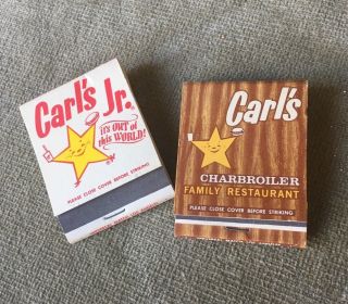 Vintage Carl’s Jr Matchbook Pair 1960’s