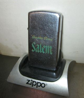 Vintage Very Rare 1974 Salem Cigarettes Slim Zippo Lighter Rare