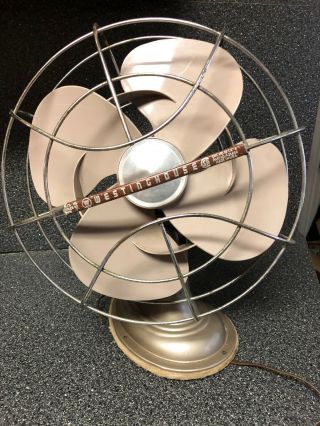 Vintage Westinghouse Electric Fan Mid Century 1950’s/60s Oscillating Usa