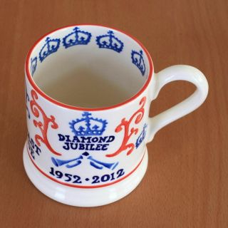 Diamond Jubilee 1952 - 2012 Queen Elizabeth Tea Coffee Mug Emma Bridgewater