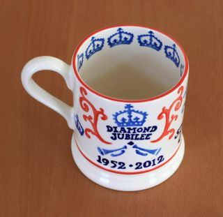Diamond Jubilee 1952 - 2012 Queen Elizabeth Tea Coffee Mug Emma Bridgewater 2