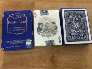 Vintage 500 Five Hundred Playing Cards Deck Tax Stamp
