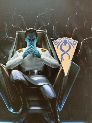 2019 SDCC Exclusive Del Rey Books - Thrawn Treason Hardcover,  signed with pin 2