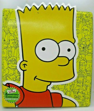 Simpsons Bart 10th Anniversary Collectors Trading Card Binder Album -