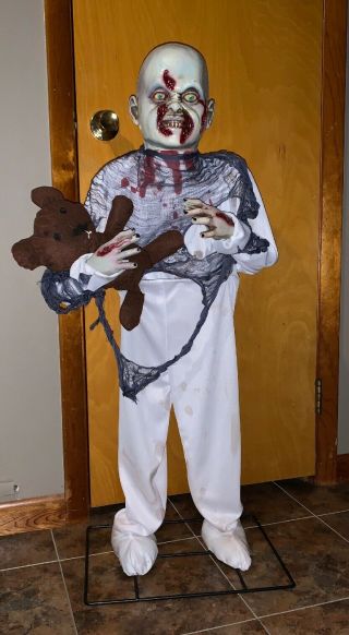 Life Size Little Zombie Boy Halloween Decoration Prop Haunted House Spirit Doll