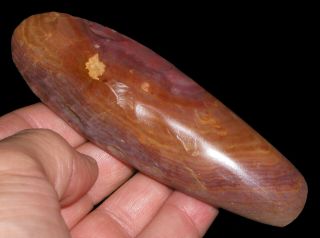 Gorgeous Color Flint Gouge Or Adze India Artifact Neolithic Egypt