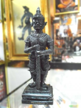 8712 Wessuwan Statue Devil Killer Protection Life Amulet Thai Lp Key 10 " Large
