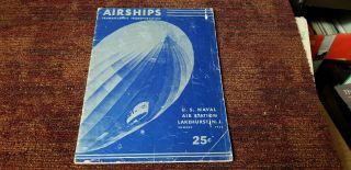 Hindenburg Souvenir Program Us Naval Air Station Lakehurst Jersey 1936