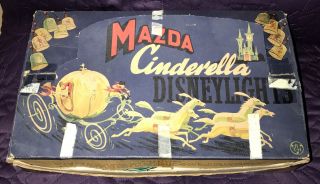 Walt Disney Cinderella Mazda Disneylights Christmas Lights C.  1950 
