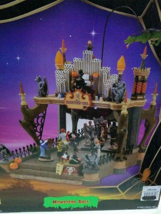 Retired Animated Monsters Ball 54302 Lemax Spooky Town Halloween