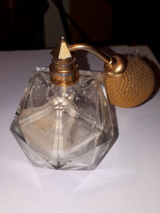 Vintage Baccarat (??) Houbigant Essence Rare Perfume Bottle Atomizer